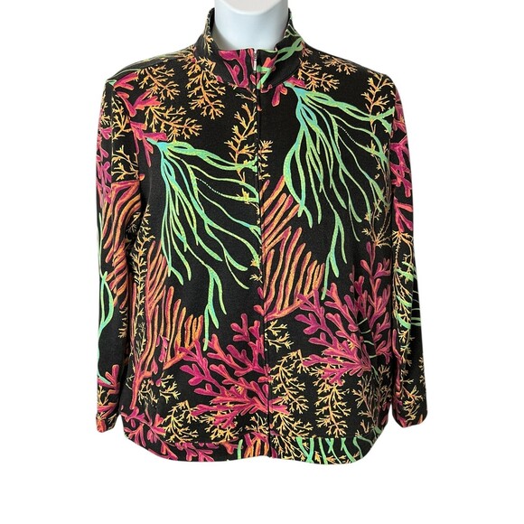 Sun Bay Missy Knit Jacket & Top 2-pc Twin Set  Size XL  Coastal Transitional - Picture 2 of 13